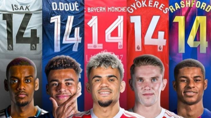 14号来袭🔥拜仁14号迪亚斯 枪手14号约克雷斯 巴萨14号拉什福德