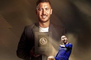 英超官方：经球迷投票，切尔西传奇阿扎尔入选英超名人堂